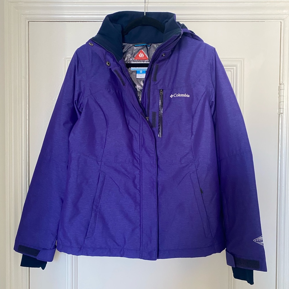 Columbia Alpine Action Insulated Winter Snow Jacket Omni-Heat Purple M